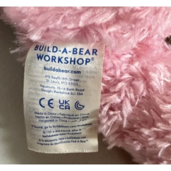 Lot Of Build A Bear Teddy Bears - BAB - Pink, Captain America And Black Bear - Picture 11 of 15